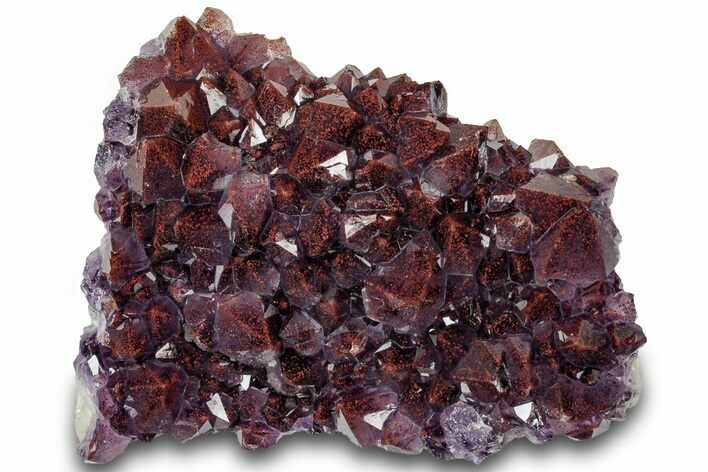 Thunder Bay Amethyst Cluster with Hematite - Top Quality! #314893